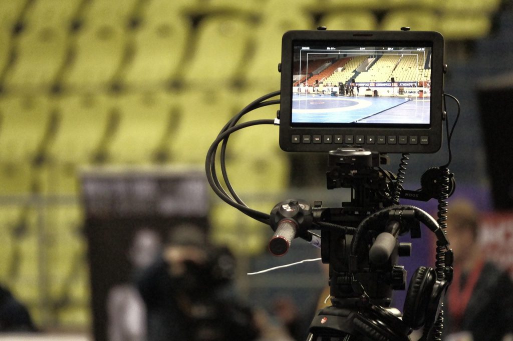 monitor, camera, video, recording, movie, stadium, competitions, sports